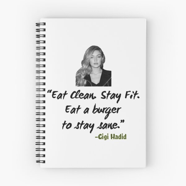 Item preview, Unique Gigi Hadid Eat Clean, Stay Fit, Eat A Burger To Stay Sane| Perfect Gift | Bella Hadid designed and sold by lucycana.