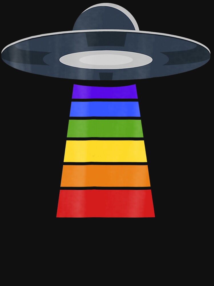 Lgbt Pride Ufo Rainbow Flag Colors T Shirt For Sale By Jenkinskautzer Redbubble 