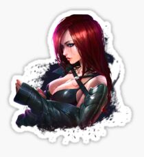 Red Girl Sticker