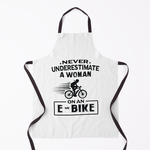 Item preview, Never Underestimate A Woman On An Ebike Electric Bicycle designed and sold by PowerDesignsPD.