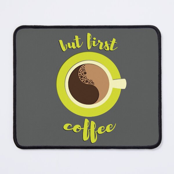 Item preview, But first coffee - acid green designed and sold by FunnyChameleon.
