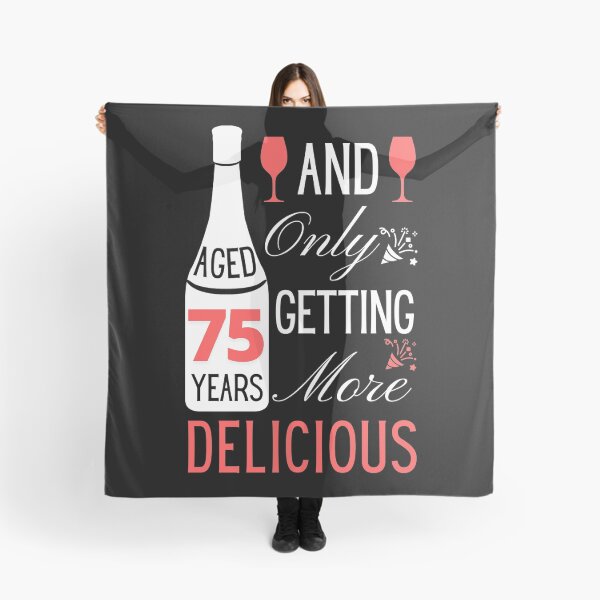 Item preview, 75th birthday gift or greeting for wine lovers only getting more delicious with age designed and sold by yennyz.