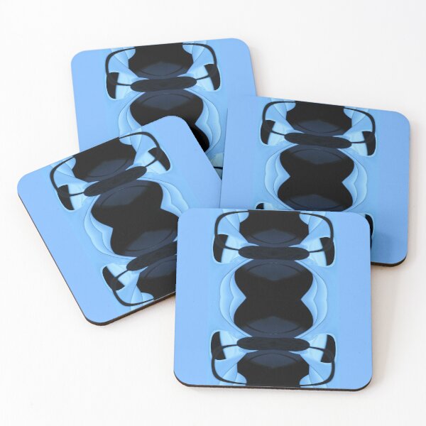 Item preview, Abstract blue music headphones designed and sold by Astralia.