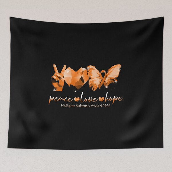 Item preview, Peace Love Hope Multiple Sclerosis Awareness designed and sold by Youngstyle.