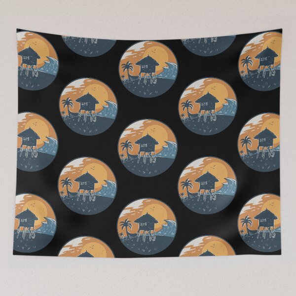 Item preview, BEACH HUT SUNSET  designed and sold by PorroKylan.
