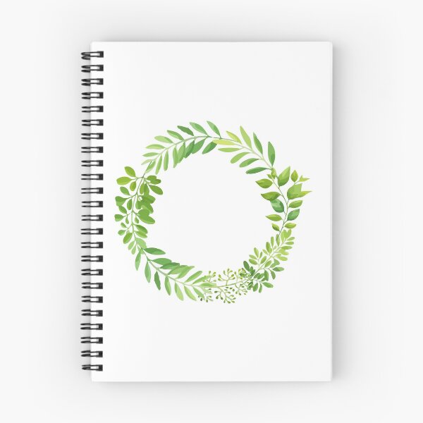 Item preview, Watercolor Botanical Leaves Flower Wreath. Green Green Green designed and sold by monodesigns.