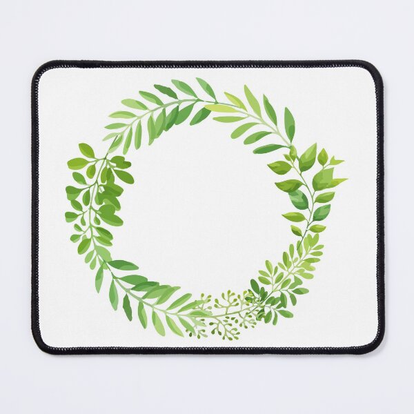 Item preview, Watercolor Botanical Leaves Flower Wreath. Green Green Green designed and sold by monodesigns.