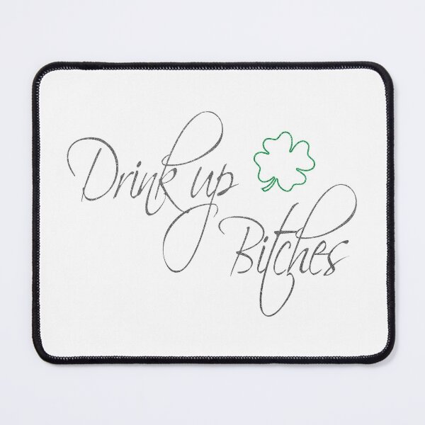 Item preview, Drink Up Bitches St Patrick's Day Glitter Shamrock designed and sold by livianasgifts.