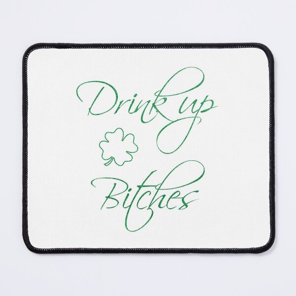 Item preview, Drink Up Bitches St Patrick's Day Glitter Shamrock designed and sold by livianasgifts.
