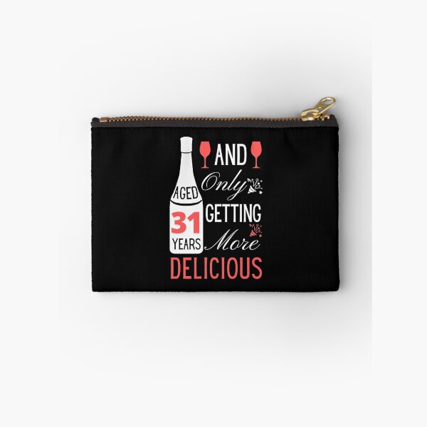 Item preview, 31th birthday gift or greeting for wine lovers only getting more delicious with age designed and sold by yennyz.