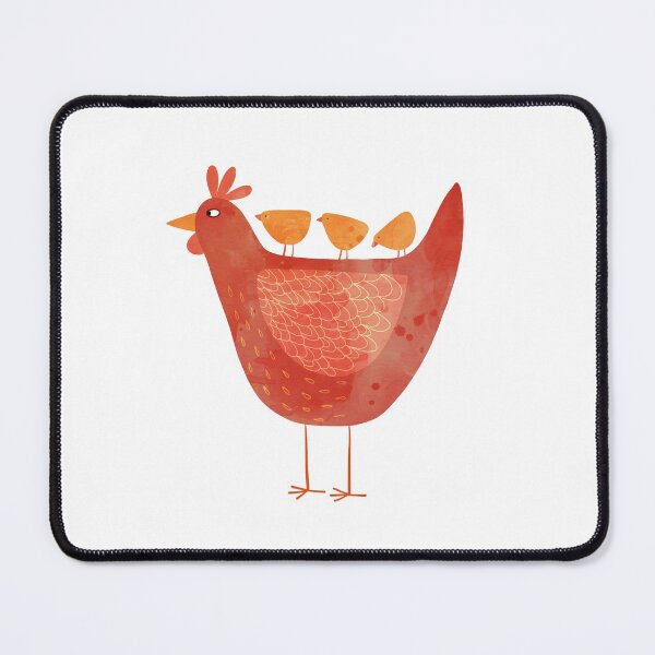 Item preview, Hen and Chicks on Blue designed and sold by squirrell.