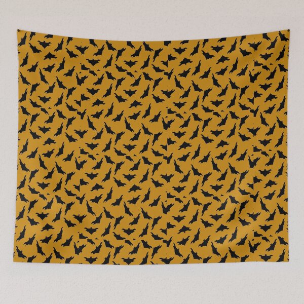 Item preview, Black Gothic Bats Halloween Pattern designed and sold by S Cube Design.