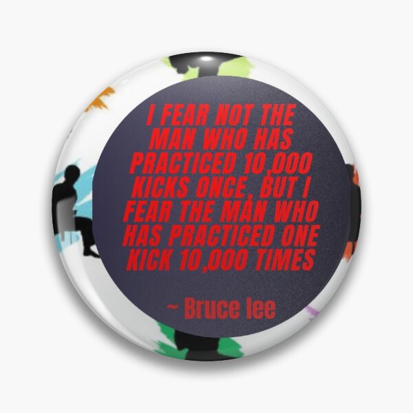 Artikelvorschau, Bruce Lee Zitat von 1000 Tritten. Die qoute zeigen die Bedeutung der Praxis entworfen und verkauft von Findme2003.