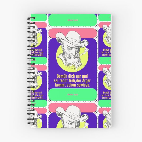 Item preview, beautiful Wilhelm Busch quote, German writer designed and sold by Mauswohn.