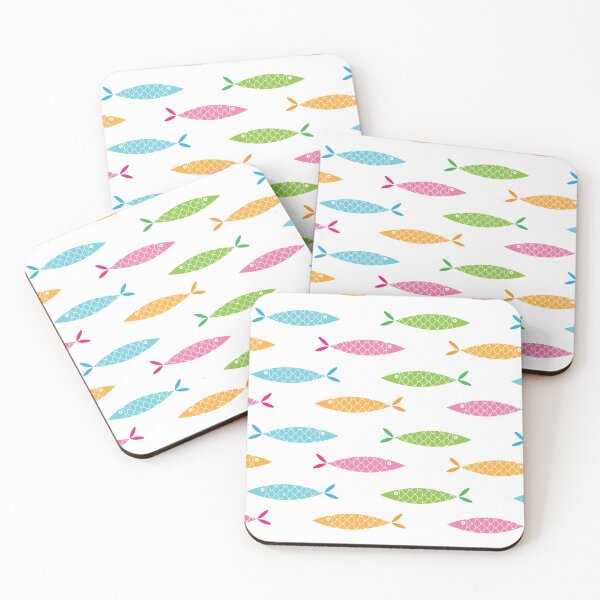 Item preview, Summer colored fish pattern designed and sold by FunnyChameleon.