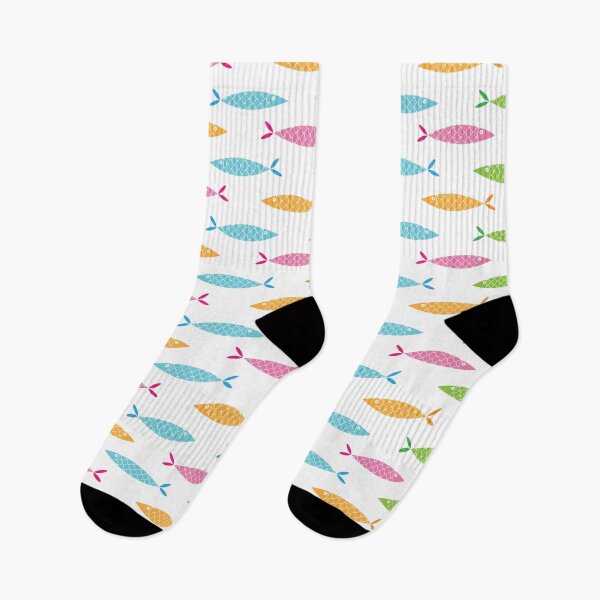 Item preview, Summer colored fish pattern designed and sold by FunnyChameleon.