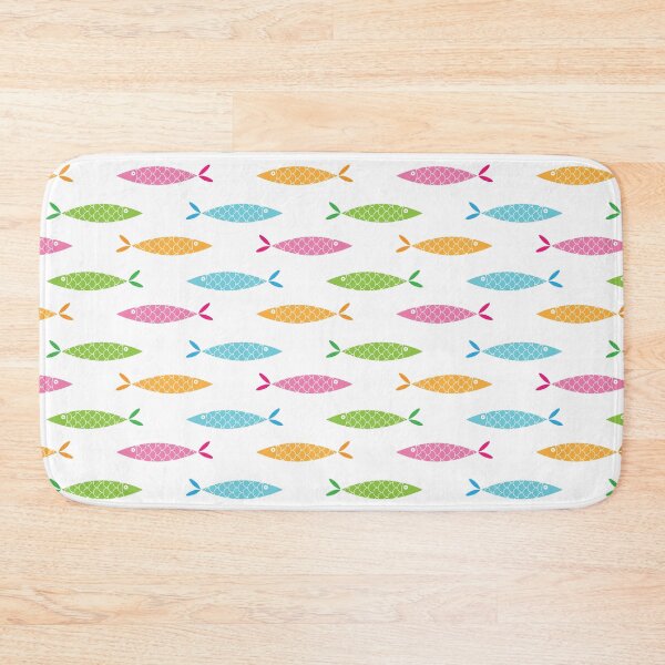 Item preview, Summer colored fish pattern designed and sold by FunnyChameleon.