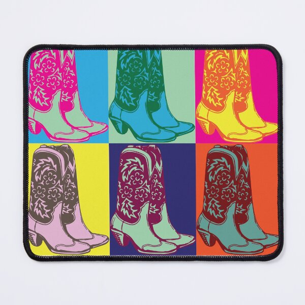Item preview, Pop Art Colorful Cowboy Western Boots  designed and sold by goodprana3891.