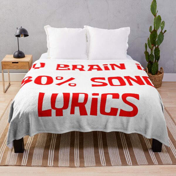 Item preview, My Brain Is 80 Percent Song Lyrics designed and sold by rsty11.