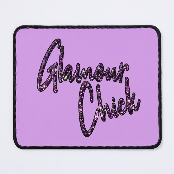 Item preview, Glitter lettering Glamor Chick in lilac purple - purple aesthetic designed and sold by GlamourChick.