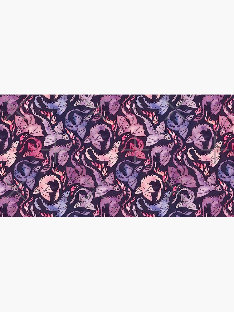 Dragon fire dark pink & purple by adenaJ