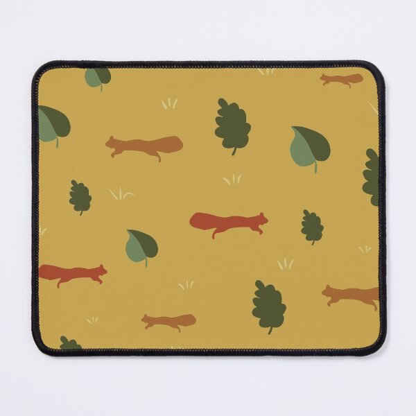 Item preview, red squirrels woodland pattern designed and sold by rysunki-malunki.