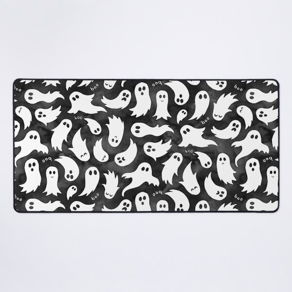 Cute watercolour ghosts Desk Mat