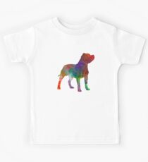 Staffordshire Bull Terrier in watercolor Kids Tee