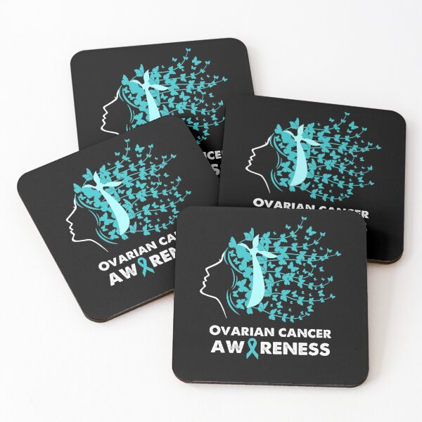 Item preview, Butterfly Messy Hair Ovarian Cancer Awareness, Teal Ribbon, Perfect Gift to Support Ovarian Cancer Fighters Survivors designed and sold by CapitalDesignss.