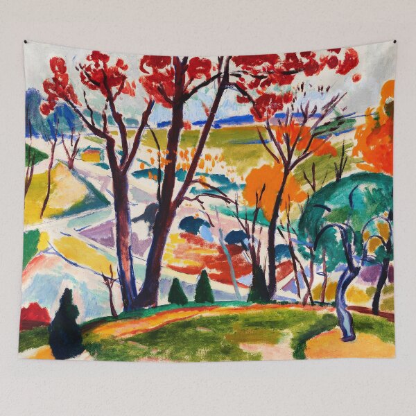 Item preview, Landscape vintage abstract art  designed and sold by Artysannie.