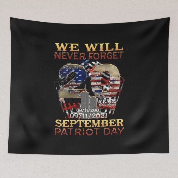 Item preview, Never Forget Day Memorial 20th Anniversary 911 Patriotic designed and sold by HelenMaryF.