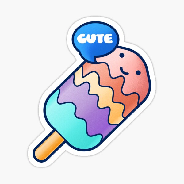 Adorable Cute Kawaii Summer Ice Cream Cartoon Emoji - Double Scoop Vin –  Shinobi Stickers