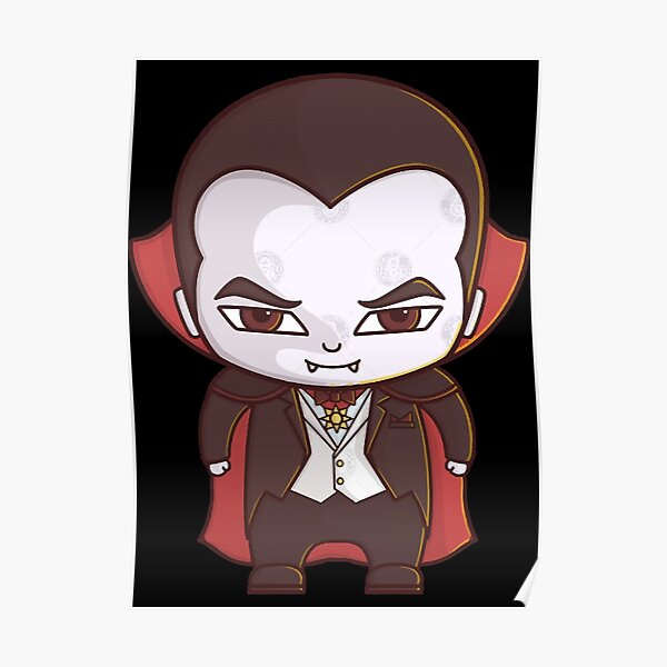 “CHIBI DRACULA HALLOWEEN " Poster for Sale by GittlerKeily | Redbubble