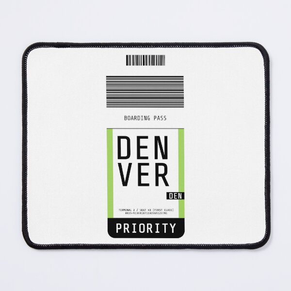 Item preview, Denver Boarding Pass DEN designed and sold by lukassfr.