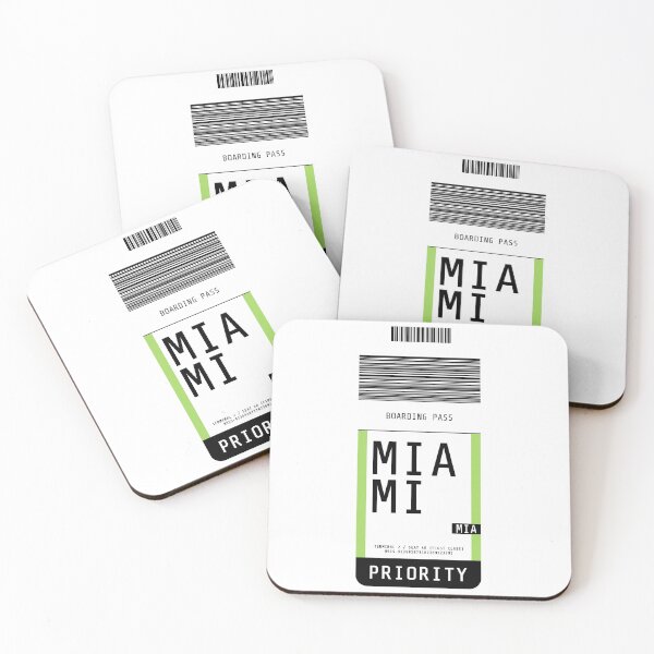 Item preview, Miami Boarding Pass MIA designed and sold by lukassfr.