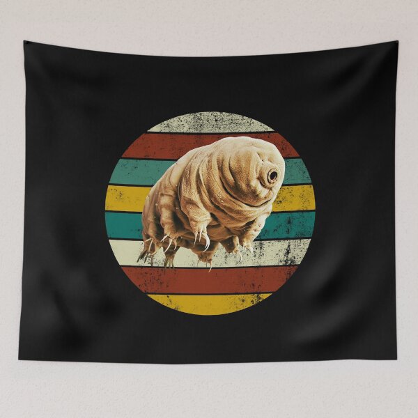 Item preview, Retro Tardigrade Design Vintage Retro Style Draw Gift designed and sold by NUMAcreations.