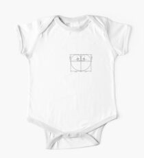 The Golden Ratio Heart Baby Body Kurzarm