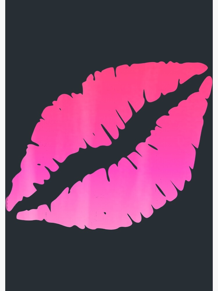 Hot Pink Lips Lipstick Kiss 80'S Costume Retro Band T-Shirt Hot Pink Lips Lipstick Kiss 80'S Costume Retro Band T-Shirt
