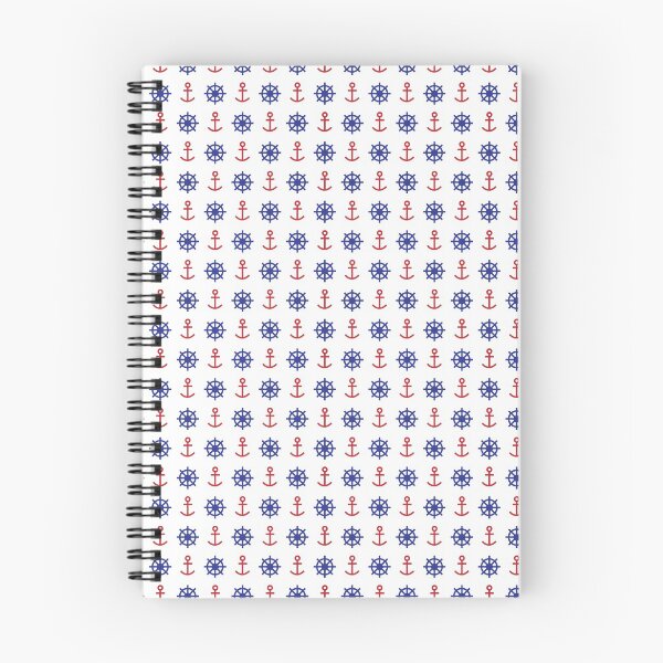 Item preview, Classic nautical pattern in red and blue designed and sold by FunnyChameleon.