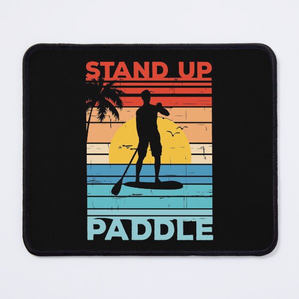 Item preview, Stand Up Paddle on Retro Sunset Paddle for summer designed and sold by Mad-Minds.