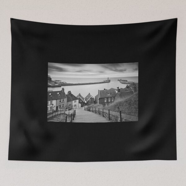 Item preview, Whitby Steps Mono designed and sold by Alex johnson Landscape Photography.