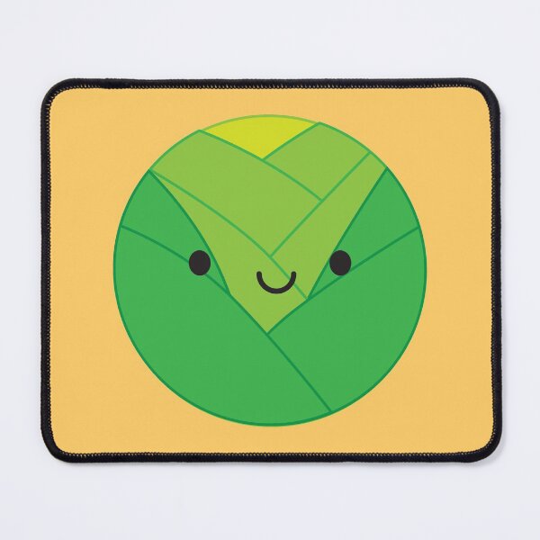 Kawaii Brussels Sprout / Cabbage Mouse Pad