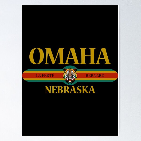 Item preview, Omaha Nebraska - Fashion Tiger Face - City of Omaha Nebraska State  designed and sold by GittlerKeily.