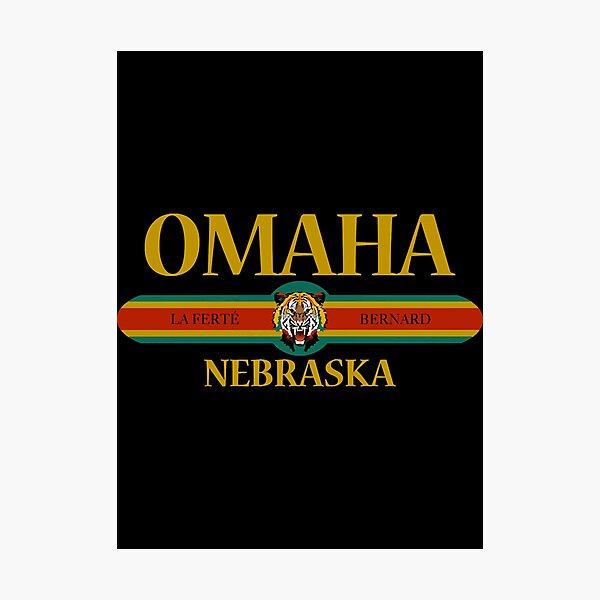 Item preview, Omaha Nebraska - Fashion Tiger Face - City of Omaha Nebraska State  designed and sold by GittlerKeily.