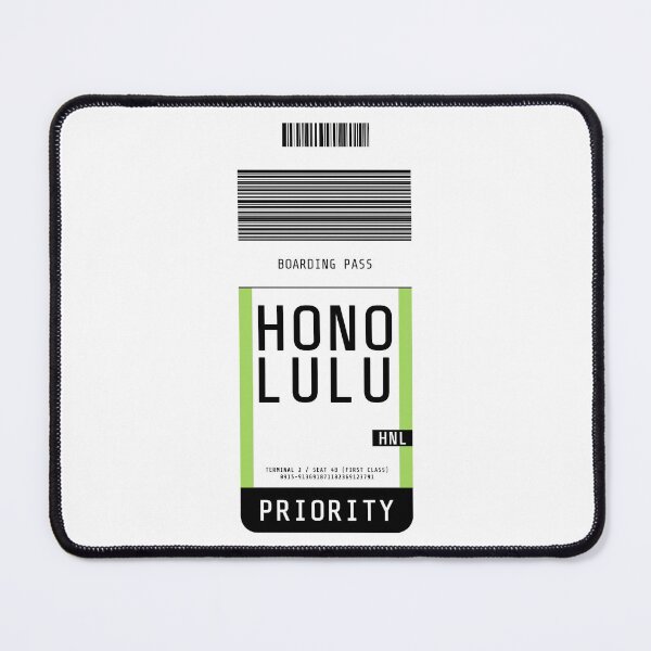 Item preview, Honolulu Boarding Pass HNL designed and sold by lukassfr.