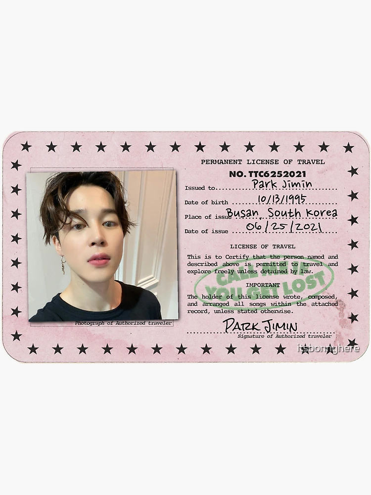 BTS Jimin サイン入り YOUTHカード