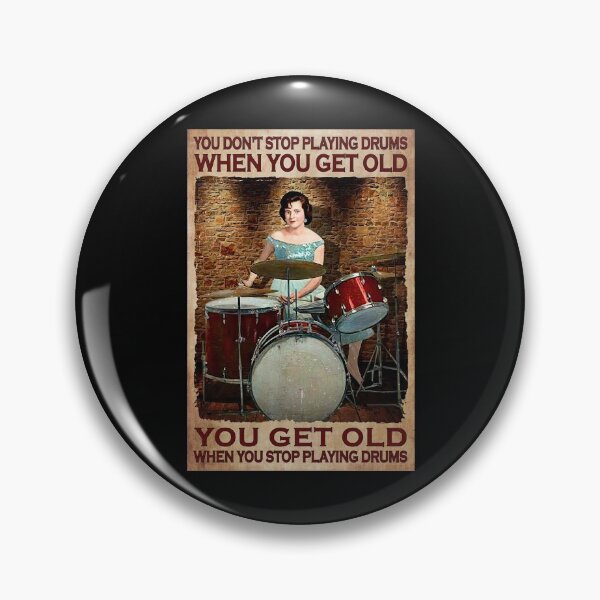 Item preview, You Don't Stop Playing Drum When You Get Old - Woman Playing Drums designed and sold by hippololocc.