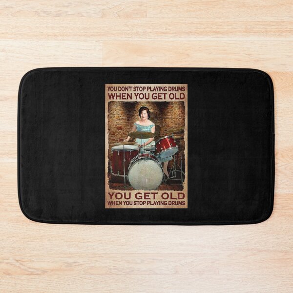 Item preview, You Don't Stop Playing Drum When You Get Old - Woman Playing Drums designed and sold by hippololocc.