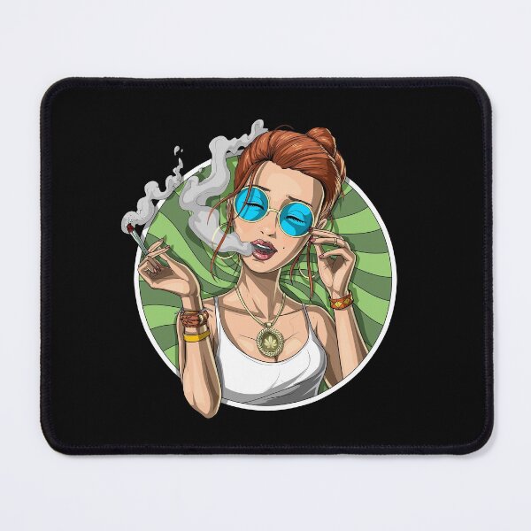 Item preview, Stoner Girl Smoking Weed designed and sold by underheaven.