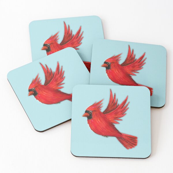 Item preview, Flying northern cardinal designed and sold by Bwiselizzy.